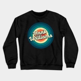Graphic Hank Name Retro Vintage Circle Crewneck Sweatshirt